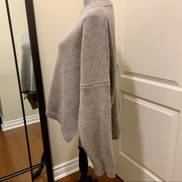 Oversized womens sweater [size medium, rabbit hair blend, neutral, winter, wool] - Picture 2 of 6